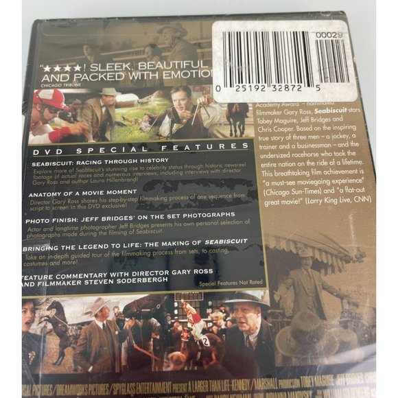 NEW Sealed Seabiscuit Widescreen Motion Picture Movie, Horse Racing Drama - Picture 8 of 10